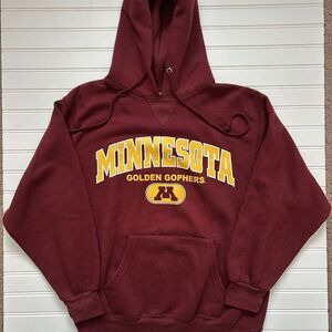 Minnesota Golden Gophers Hoodie Sweatshirt Small Maroon and Gold NCAA Pullover